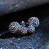 Midnight Confetti Crystal | .925 Sterling Silver | Mini Kikiballa Earrings